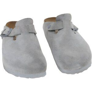 Birkenstock Boston Soft Footbed Taupe Suede Clog Mule Women's US 6